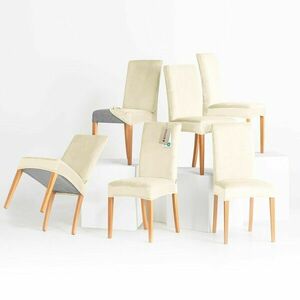 Restilo Feszítő huzat székhez Sento krém, 48 x 48x 58 + 10 cm, 6 db-os szett kép