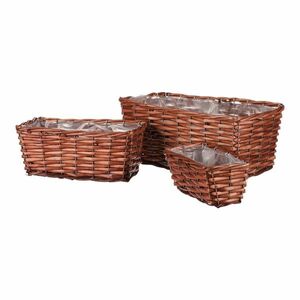 Garden fonott virágtartó szett, 3 db, 3 méretben kép