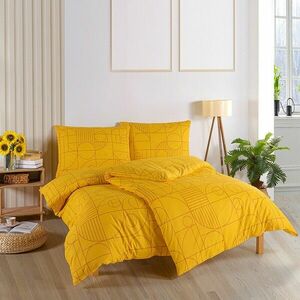 BedTex pamut ágynemő Geo Ray Flower, 220 x 200 cm, 2 db 70 x 90 cm, 220 x 200 cm, 2 db 70 x 90 cm kép