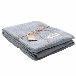 Matex Muslin ágytakaró sötétszürke, 240 x 210 cm kép