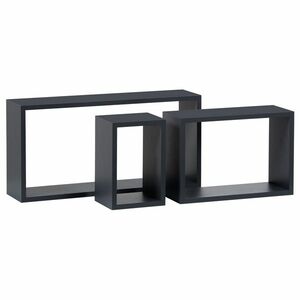 P-009 falipolc, 3 db-os szett, szürke matt kép