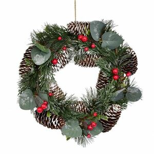 Milano karácsonyi díszkoszorú, 28 cm kép