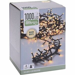 Kültéri fényfüzér Twinkle, 20 m, 1000 LED, meleg fehér, időzítő, IP44, 20 m kép
