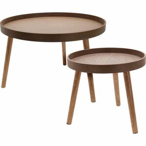 Konferenciaasztalok szettje, sötét dió, 2 db kép