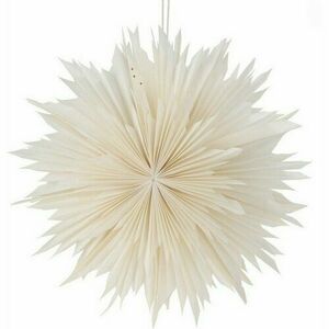 Ice akasztós papírcsillag dekoráció, 50 cm, fehér kép