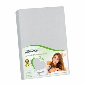 Kamilla dzsörzé lepedő, világosszürke, 120 x 200 cm kép