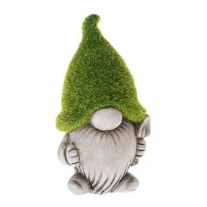 Kerti dekoráció manó lapáttal, kerámia, 10, 5 x18, 5 x 8, 5 cm kép