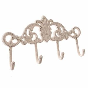 Öntöttvas Bodeguita akasztó, fehér, 15 x 31 cm kép