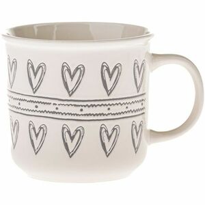 Kerámia bögre Szívek II, 450 ml kép