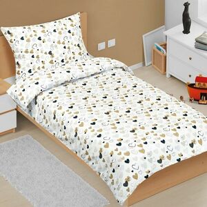 Bellatex Junior Szív pamut ágyneműhuzat, 140 x 200 cm, 70 x 90 cm kép