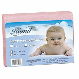 Baba frottír lepedő, rózsaszín, 60 x 120 cm , 60 x 120 cm kép