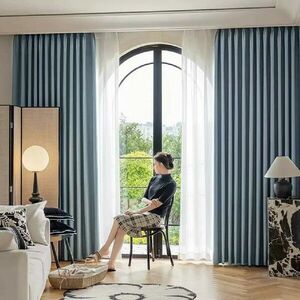 ARÔME HOME Sötétítő függöny, kék denim, 135 x 245cm kép