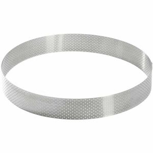 De Buyer 3098.09 perforált torta körkeret 24, 5 cm, rozsdamentes acél, 24, 5 cm kép