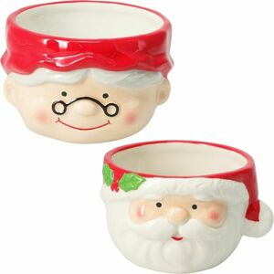 2 darab Mr. & Mrs. Claus kerámia tál 13 cm kép