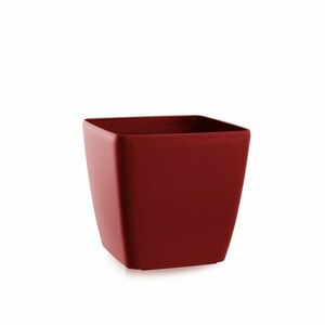 Flower Lover Quadrato Easy matt vörös virágcserép, 18 cm, 18 cm kép