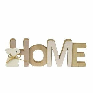 Fa HOME felirat nyuszival, 21, 5 x 7, 5 x 3 cm kép