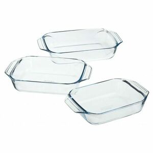 Pyrex 3 darabos üveg sütőedény szett, 2 l + 3 l +4 l kép
