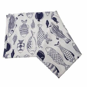 Halak vízálló asztali futó, 140 x 140 cm kép