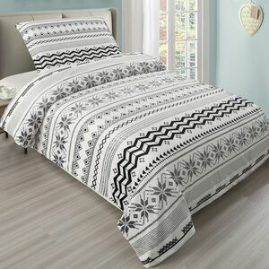 Flake grey mikroplüss ágyneműhuzat, 140 x 200 cm, 70 x 90 cm kép