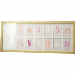 Heart gyermek képkeret, 60 x 25 x 1, 8 cm , MDF, 12x 6 x 9 cm kép