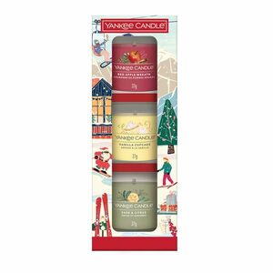 Yankee Candle Ajándék szett 3 üveg votív gyertya Holiday Party 2025 kép
