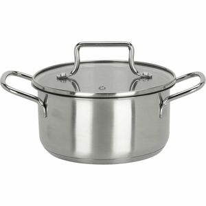 EH Rozsdamentes acél lábas, 16 cm átmérő, 16 cm átmérőjű kép