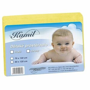 Frottír gyermeklepedő, sárga, 60 x 120 cm, 60 x 120 cm kép