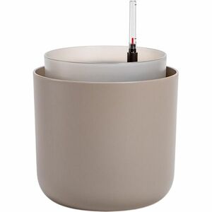 Plastia Tolita önöntöző virágtartó, barna, átmérő: 19 cm, 19 cm átmérőjű kép