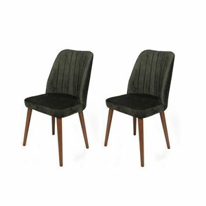 Alfa Khaki és Walnut étkezőszék-készlet, 2 db kép