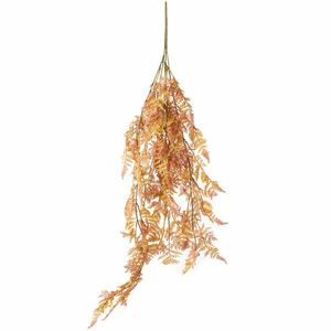 Mű páfrány ág, narancssárga, 17 x 85 cm kép