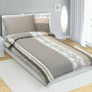 Bellatex Krepp ágynemő Ornament kávé, 140 x 200cm, 70 x 90 cm kép