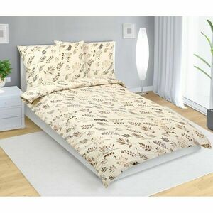 Bellatex pamut ágynemű Twig bézs, 140 x 200 cm, 70 x 90 cm kép