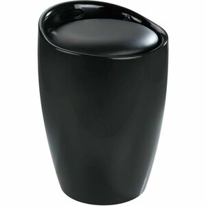 Wenko Fürdőszoba szék mosodai tárolóval Candy 20l, fekete kép