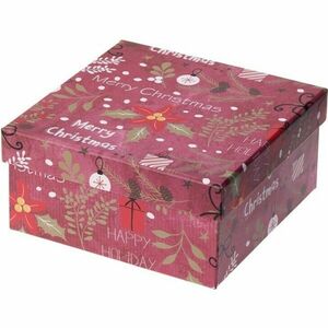 Karácsonyi ajándékdoboz, piros, 14, 5x7x14, 5cm kép