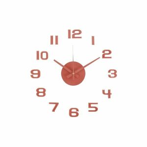 Karlsson 6001RD design öntapadó óra, piros, átmérő40 cm kép