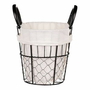 Vienne dekoratív fémkosár anyaggal, 18 x 18x 18 cm kép