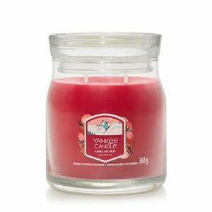 Yankee Candle Signature illatgyertya üvegben, közepes méretű, Santa On Skis, 368 g, S kép