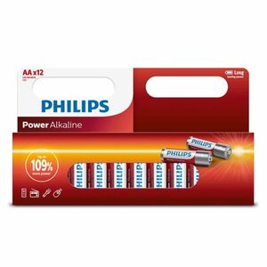 Philips AA 1, 5 V Power Alkaline elem, 12 db kép