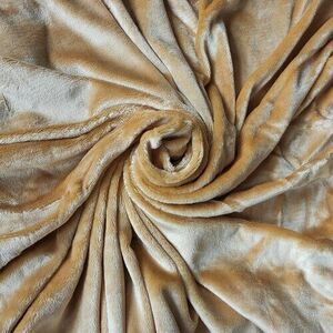 Mikroplüss lepedő méz színű, 90 x 200 cm, 90 x 200 cm kép