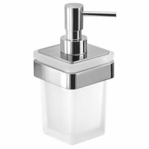 GEDY A88113 Samoa szappanadagoló 170 ml, tejüveg/króm kép