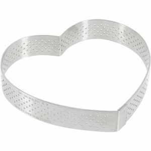 De Buyer 3099.51 perforált tortakeret Szív 12 cm, rozsdamentes acél, 12 cm kép