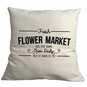 Bohemia Gifts Párnahuzat Flower market, 40 x 40 cm kép