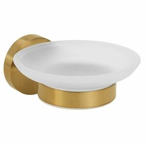Sapho XR803GB X-Round Gold szappantartó, tejüveg/arany kép