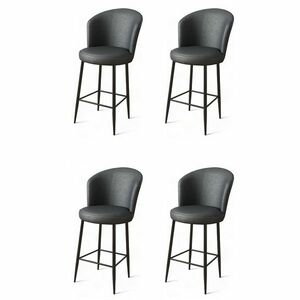 Uras Anthracite and Black bárszék szett, 4 db, 4 db kép