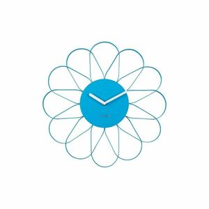 Karlsson 5975BB design falióra, kék, átmérő 40 cm kép