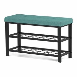 Cipősszekrény 2 polccal, zöld kép