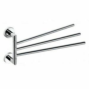 SAPHO XR407 X-Round hármas törülközőtartó, forgatható, 45 cm, ezüst kép