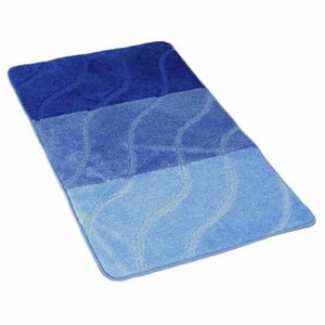 Kvalitex Hullámok fürdőszoba szőnyeg kék, 60 x 100 cm kép