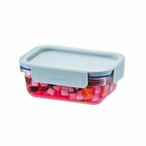 LOCKnLOCK Üveg doboz, téglalap alakú, CLEAR, 380ml, menta, 380 ml kép