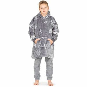 4Home Silent Snowfall gyapjú hatású mikroplüsspulóver, uni S - gyerek kép